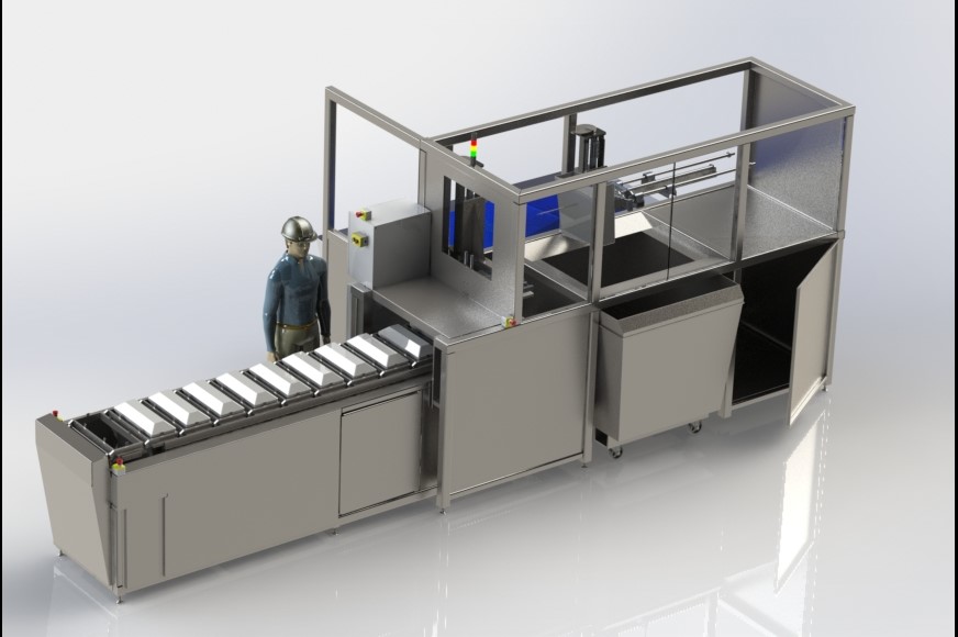 Automated Medical Waste Bin Processor